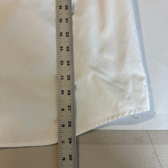 Columbia Fishing Short Sleeve Button Up Shirt Medium Vented Cotton White - Picture 10 of 10